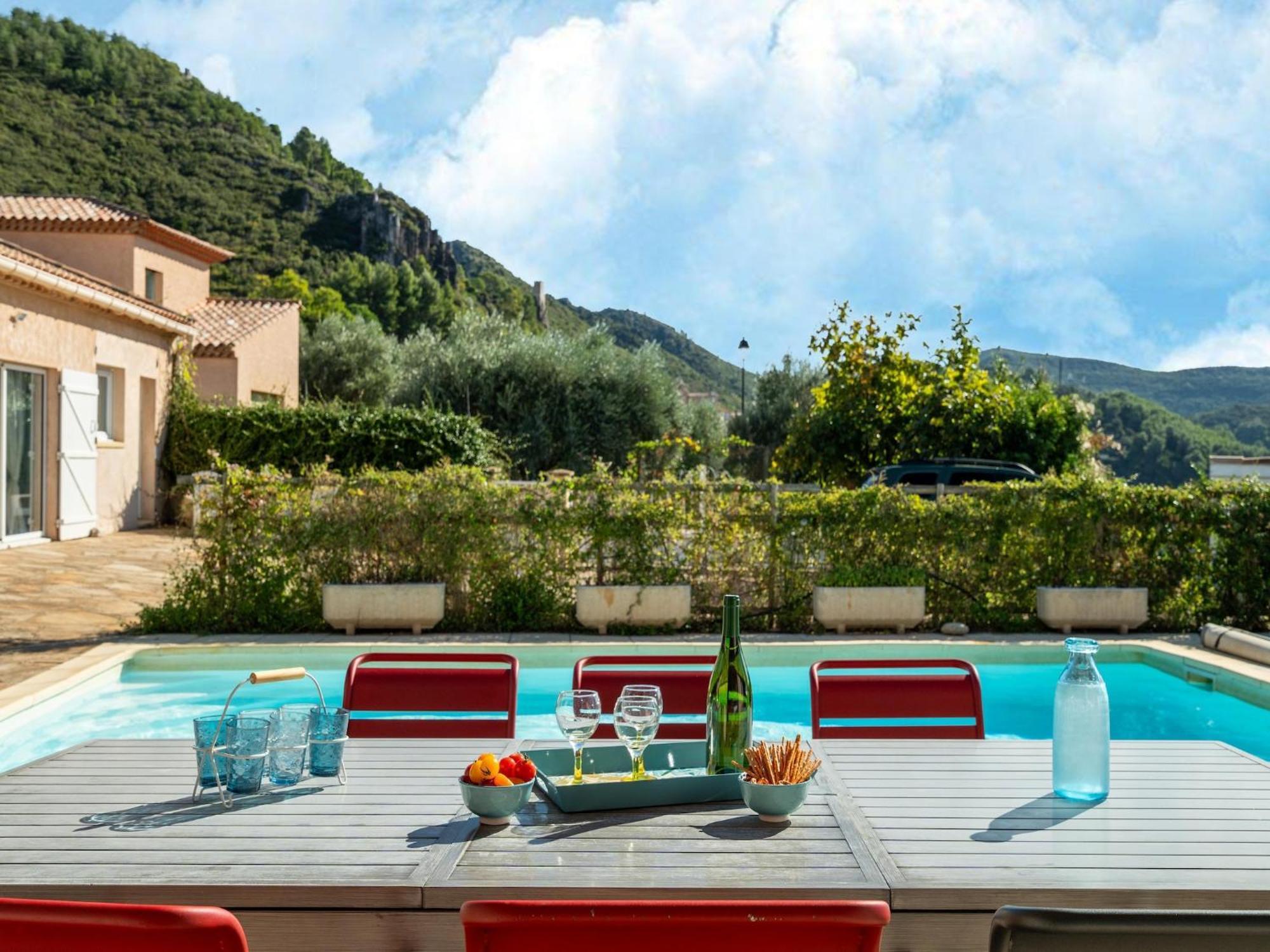 House In The South Of France With Private Pool Villa Roquebrun Eksteriør bilde